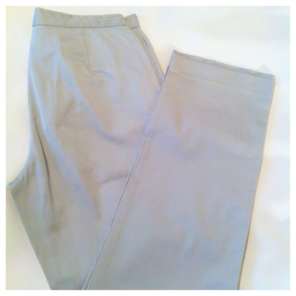 DKNY Pale Blue Flat Front Pants